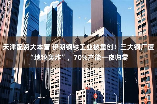 天津配资大本营 伊朗钢铁工业被重创！三大钢厂遭“地毯轰炸”，70%产能一夜归零