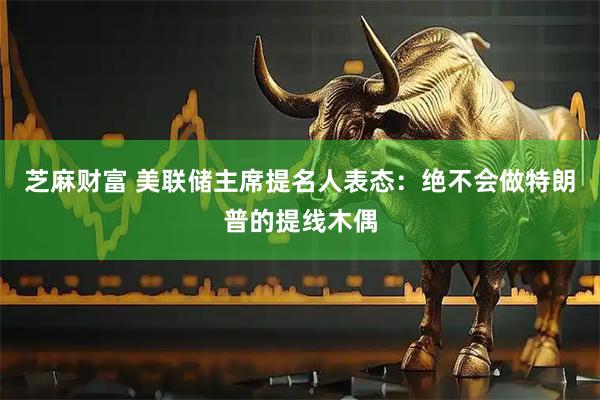 芝麻财富 美联储主席提名人表态：绝不会做特朗普的提线木偶