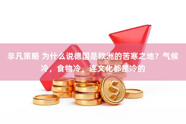 非凡策略 为什么说德国是欧洲的苦寒之地？气候冷，食物冷，连文化都是冷的
